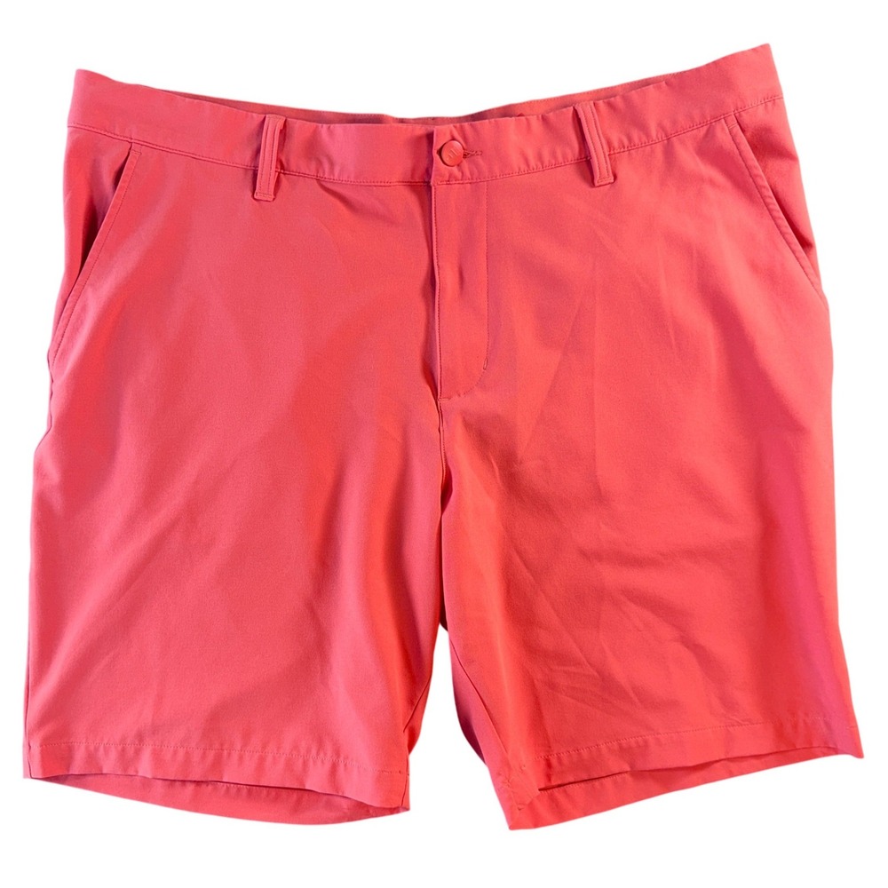 Adidas Golf Ultimate365 Core Shorts Salmon Coral Pink Men's 34 Performance Tech